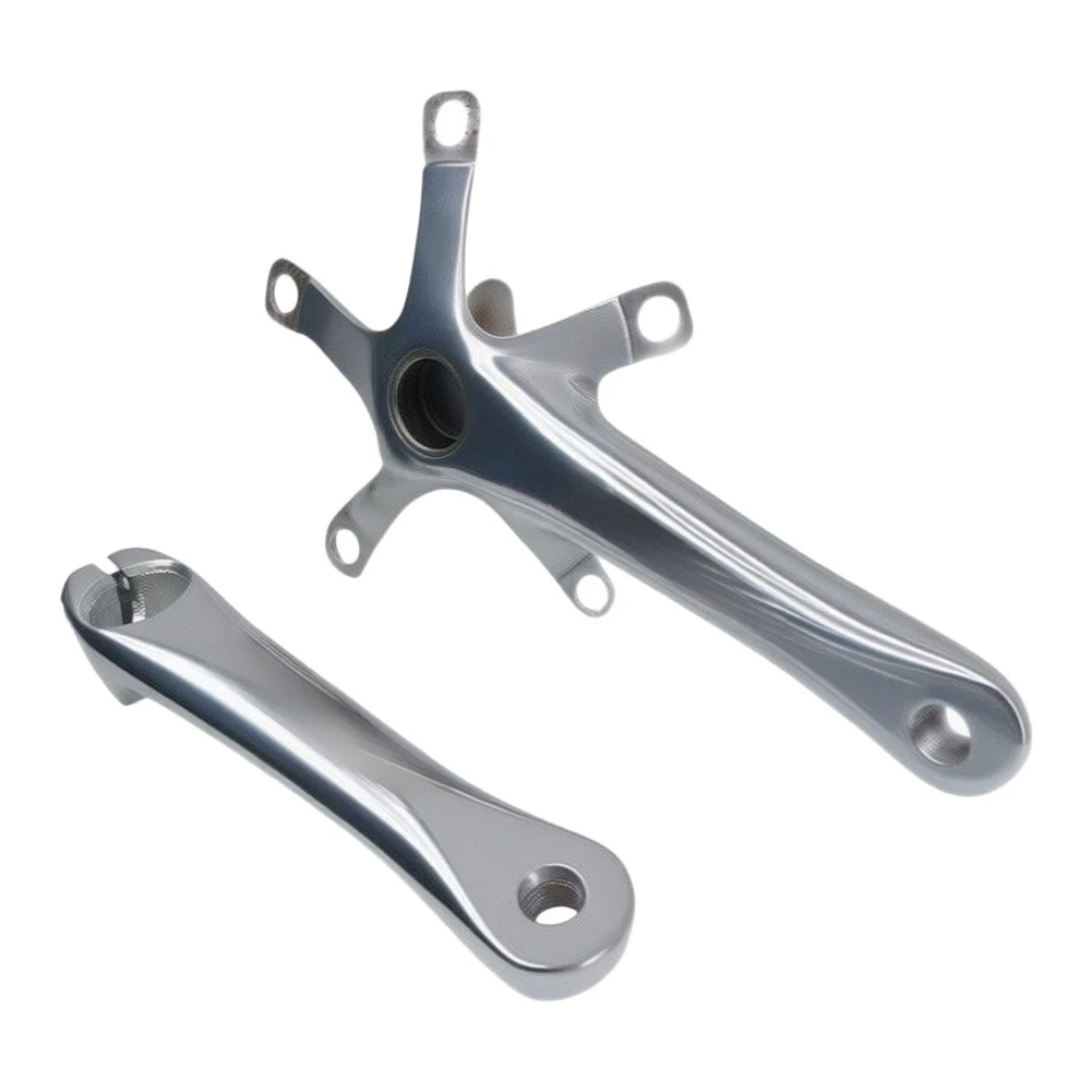 /Hollow /Crankset /170mm 130BCD Aluminum Alloy For Folding Bike Small Wheeled Bicycle Chainring Arm Black Red Cycling Components view 5