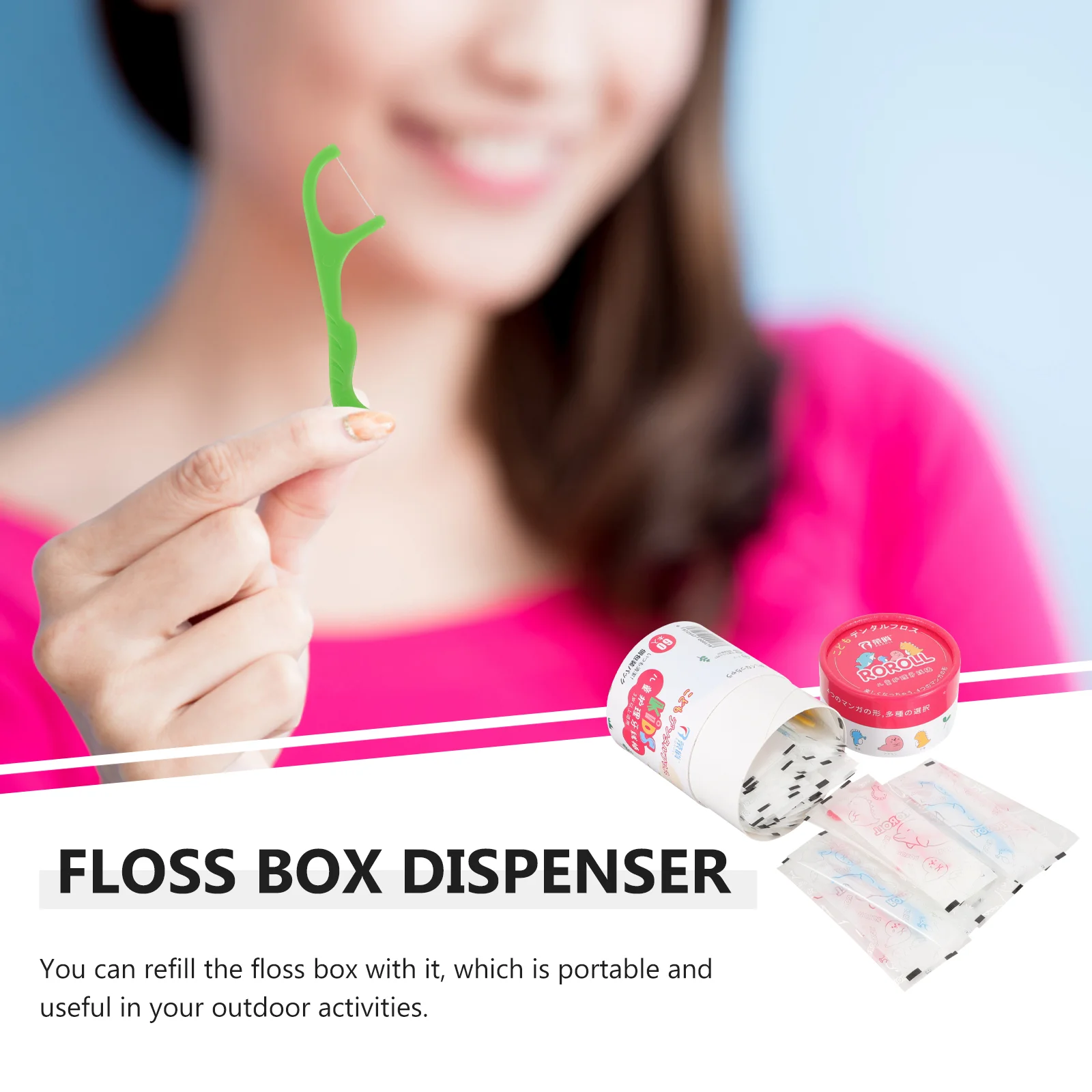 Dental Floss Kids Flossers Tools for Use Trip Holder Convenient Children Flosses Toothpick