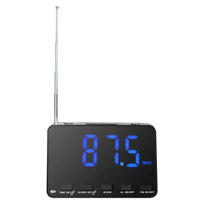 

Alarm Clock With Radio Portable Radio Portable Multifunctional FM Alarm Clock Player For Bedside Home Adults Teens Kids Girls