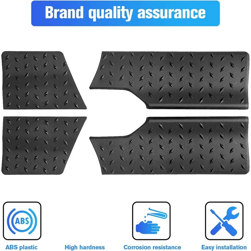 

ABHX-For Ford Bronco 2021 2022 2023 Cowl Body Armor Side Corner Guard Cover Parts Accessories Corner Guard Trim .4PCS Black