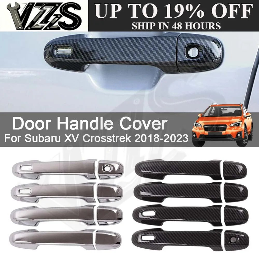 Cars Accessories Door Handle Cover For Subaru XV Crosstrek 2018-2023 Car Decoration Styling Upgrade Modify A Car