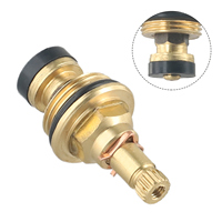 Brass Slow Opening Spool Faucet ////Hot And Cold Water Spool ///G1/2 Kitchen Sink Mixer Tap Stream Sprayer Head Yellow Mixer Tap