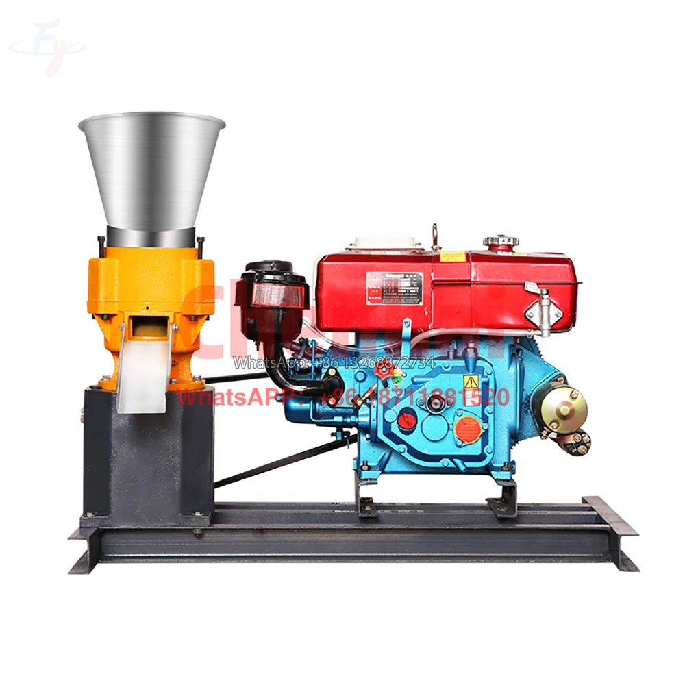 

FY 22hp Flat Die Feed Pellet Mill Machine, Version Feed Pellet Machine, Animal Pellet Feed Machine