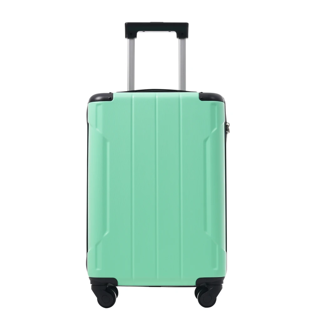 

20-дюймовый чемодан из ABS-пластика с жестким корпусом, кремово-зеленый, легкий, с колесами-спиннерами, замком TSA и 2 органайзерами для упаковки