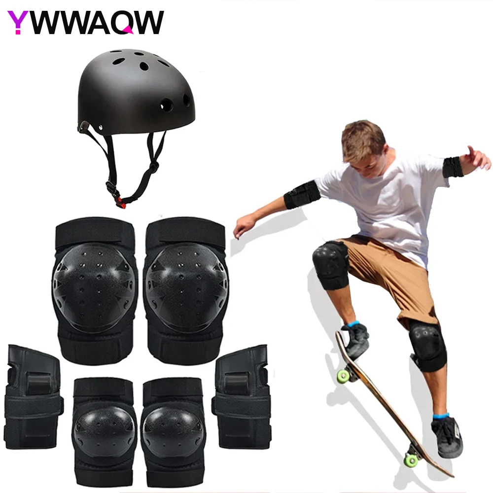 

Kids Protective Gear,Helmet Knee Pads and Elbow Pads Set with Wrist Guard Skateboard Accessories for Skateboard Cycling Skating