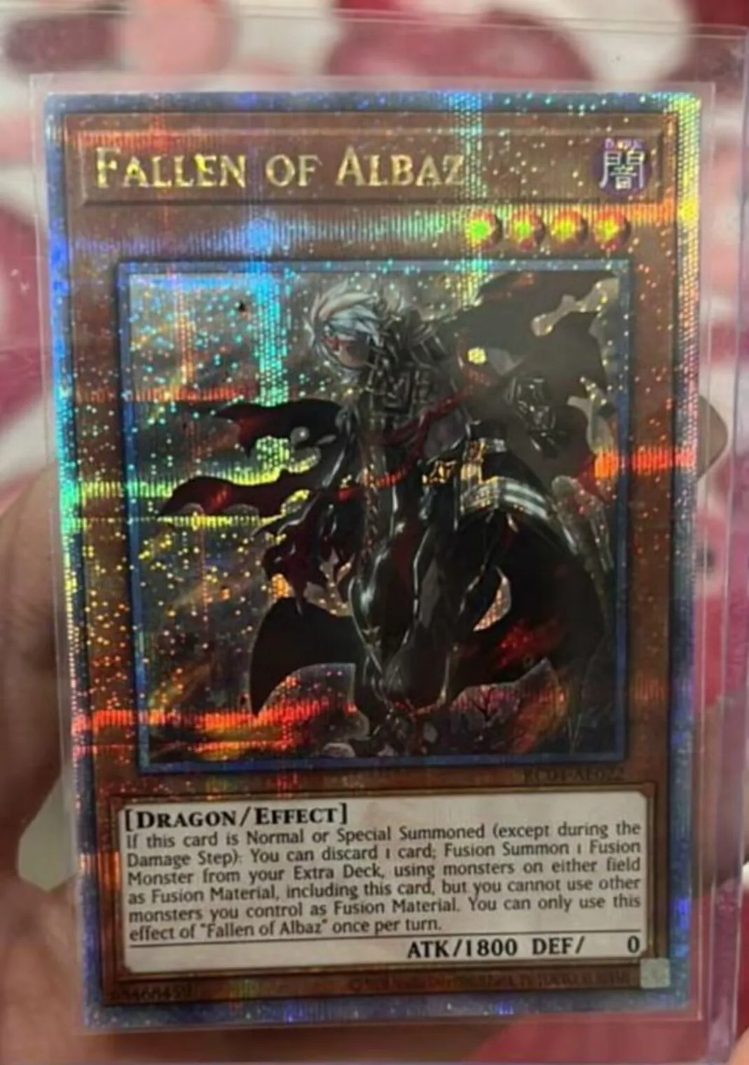 

Yugioh KONAMI Duel Monsters RC04-AE022 Fallen of Albaz 25th Quarter Century Secret Rare Asian English Collection Mint Card