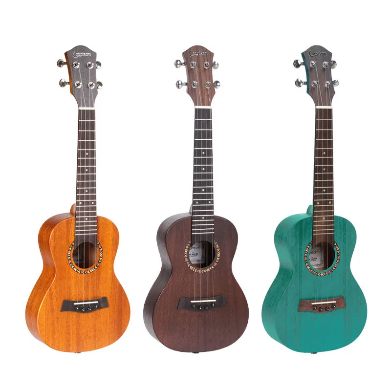 

Mahogany Ukulele, Small Guitar, Rosewood Fingerboard Material, Carbon String, Closed String Knob, Cowbone Guitar Pillow