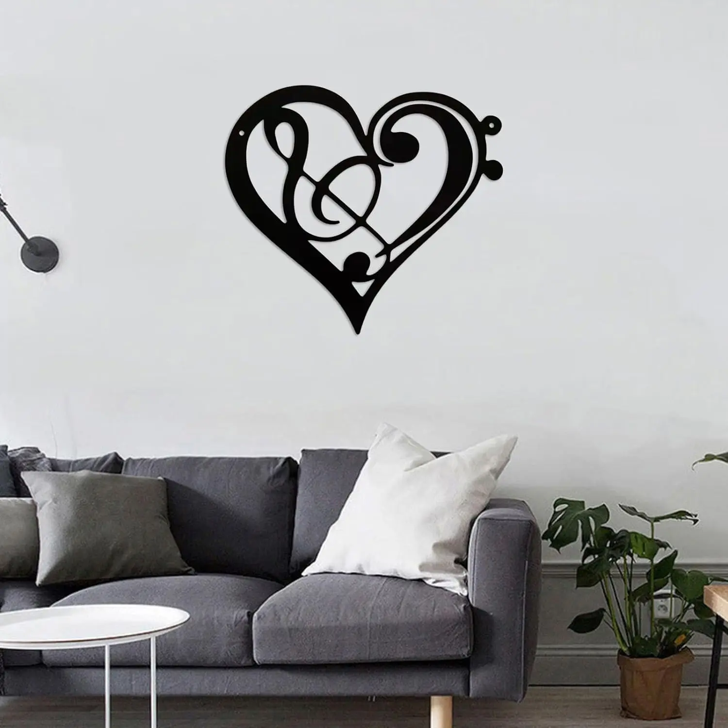 

Heart Metal Music Home Decor Musical Notes Metal Wall Art Vintage Music Theme Note Wall Hanging Sign Music Room Wall Sticker Gar