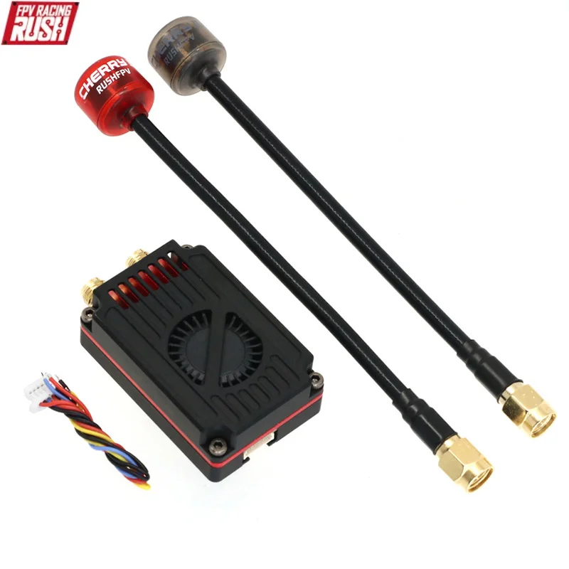 

RUSHFPV 4,9G 5,8G 2,5 Вт VTX 8 + 48-канальный протокол кросов IRC 7-30 В двухчастотный видеопередатчик для RC FPV дрона дальнего действия