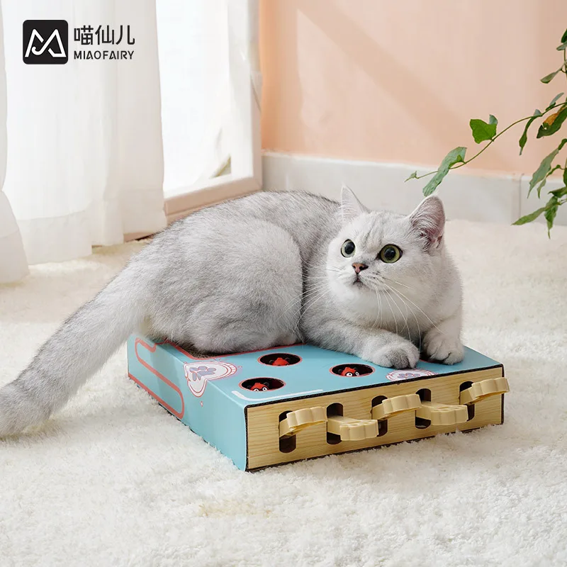 Groundhog cat toy cat claw board nest grinding claw artifact corrugated paper cat claw board cat supplies