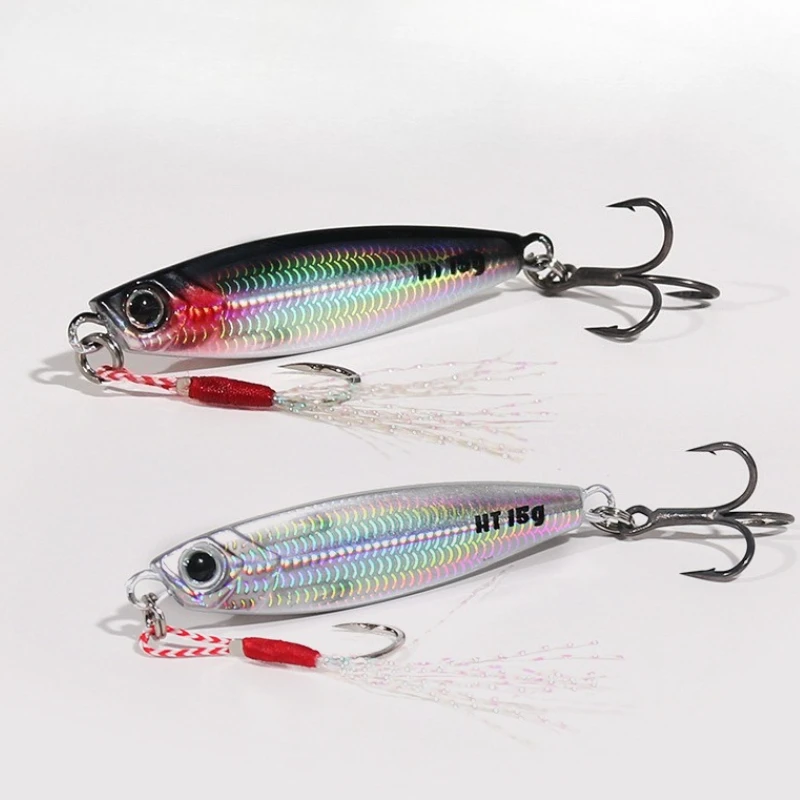 

6pcs Cast Jig Metal 3g-20g Shore Casting Jigging Fish Sea Bass Lure Artificial Tackle Swim Bait Fishing Lure Soft Bait