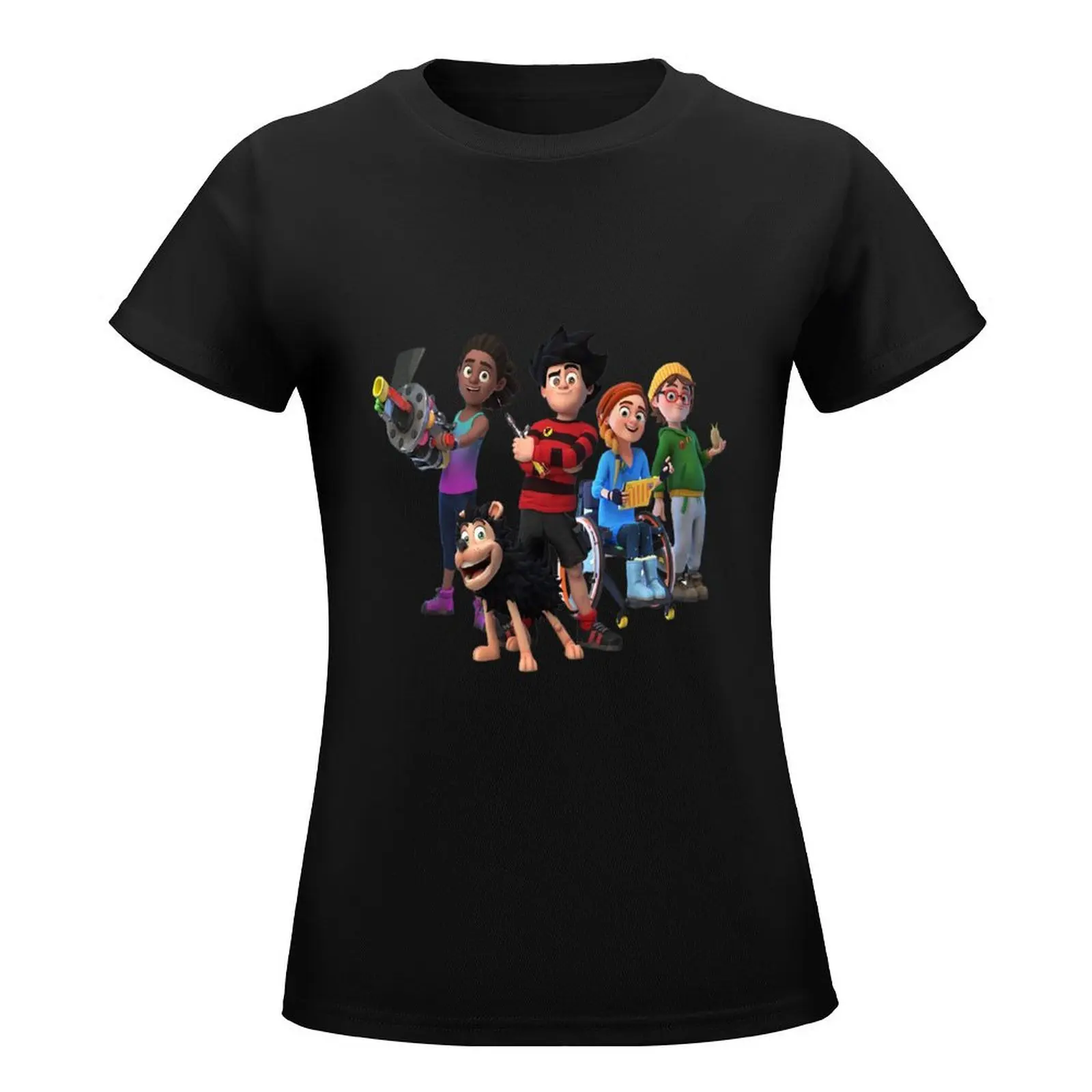 Camiseta de Dennis & Gnasher para mujer, camisetas divertidas y bonitas personalizadas