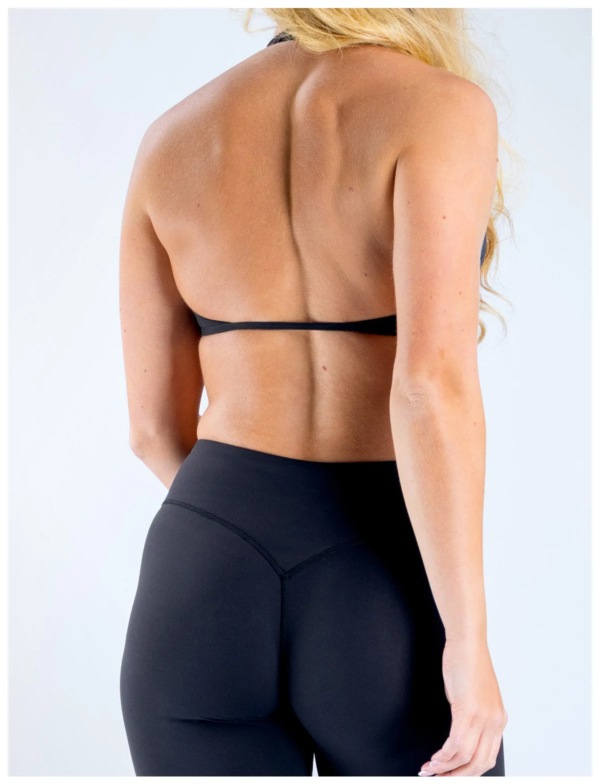 Pericic Origin Halter-BH für Damen, rückenfreier Sport-BH, Crossover-Front, weiches, elastisches Fitness-Top, Pilates, Gym, Laufen, Yoga, Unterwäsche – Detail 9