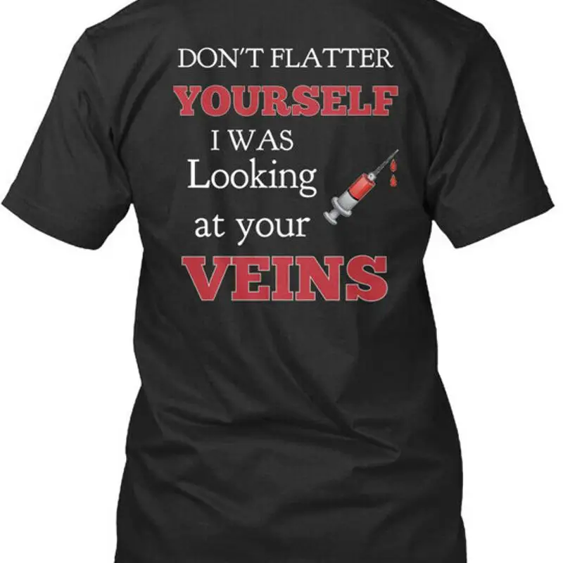 Футболка Phlebotomy Pride Phlebotomist Dont Flatter Yourself I Was, США, S 5XL