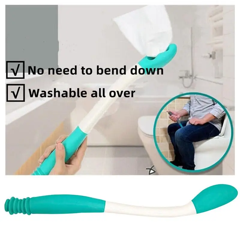 Butt Wiper For Disabled Toilet Aid Tool Wiping Wand Bottom Bum Wipe Toilet Cleansing Aid Elderly Pregnant Woman Tissue Grip