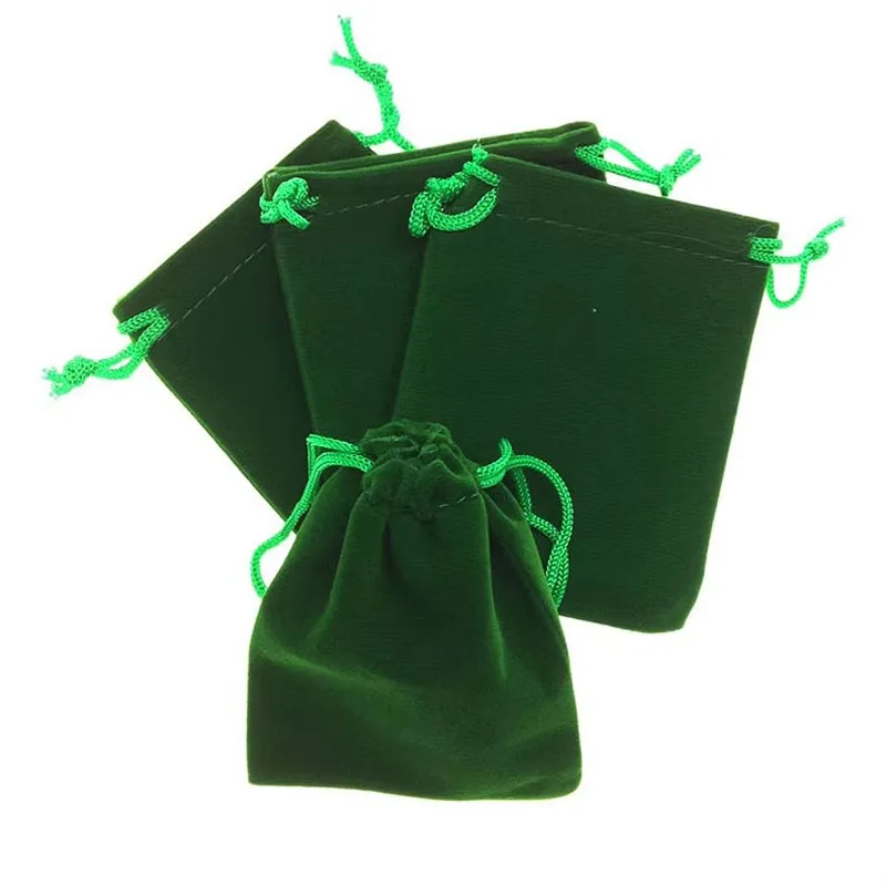 50pcs 17*23cm Christmas Drawstring Velvet Packaging Bags Wedding Decoration Pouch Gift Bags Personalize Logo Print