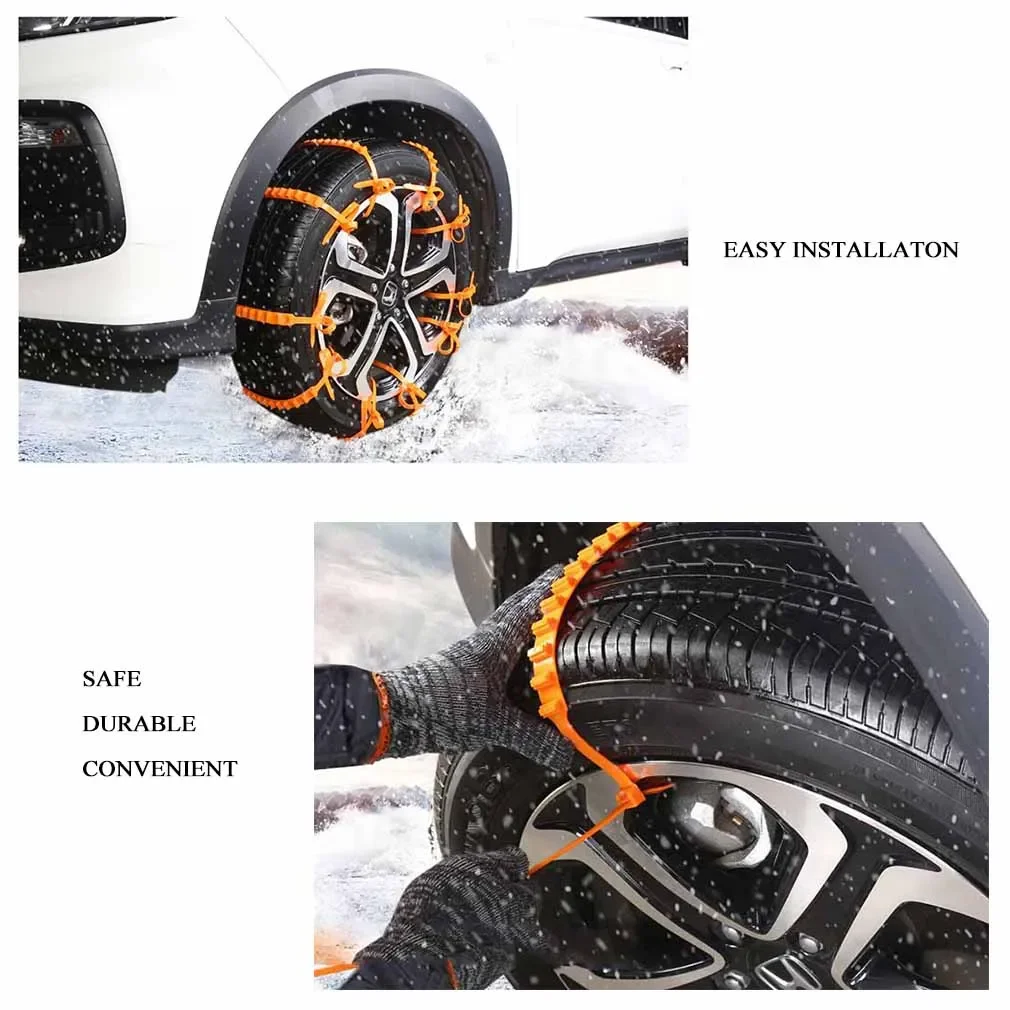 1/50x Universal Anti Skid Snow Chains Car Winter Vehicle Tire Anti Skid Tyre Chain Emergency Tyre Wheel Anti Slip/skid Mud Chain