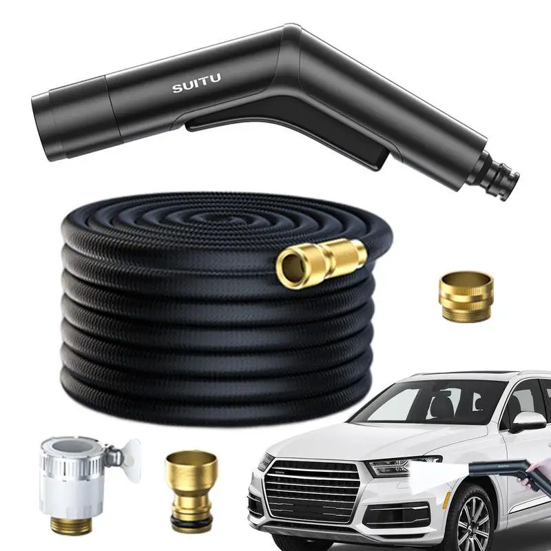 

Car Washer High Pressure Washer Hose Nozzle Watering Sprayer For Pet Showering Garden Lawn Car Window Glasses Washing Cleaning