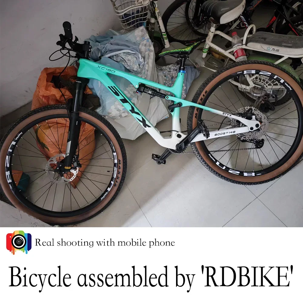 29INCH Carbon Full Suspension MTB Bike 17.5 inch MOUNTAIN BICYCLE 14KG SHIMANO 6100 DISC BRAKE (RDBIKE DIY Assembly)