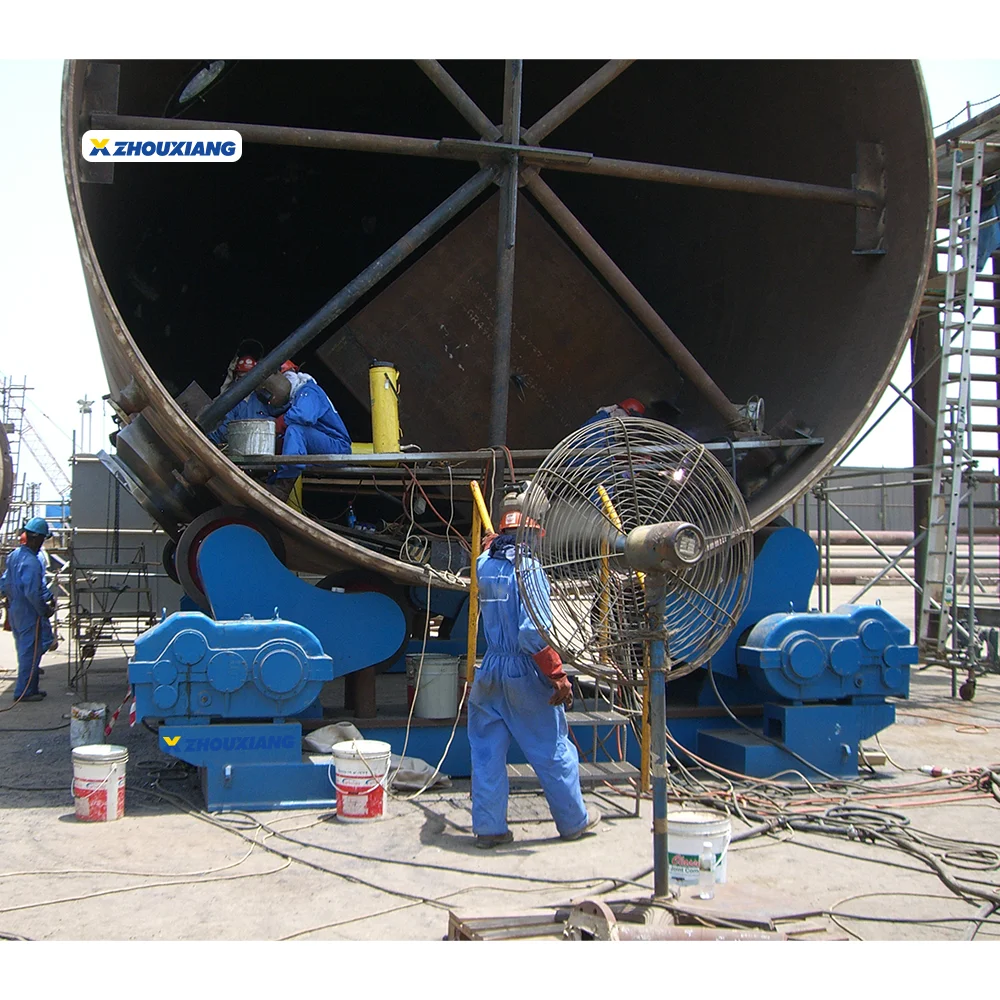 

Shipbuilding Industry Tank Adjustable Pipe Roller Stand Turning Rolls Roller Welding Rotator