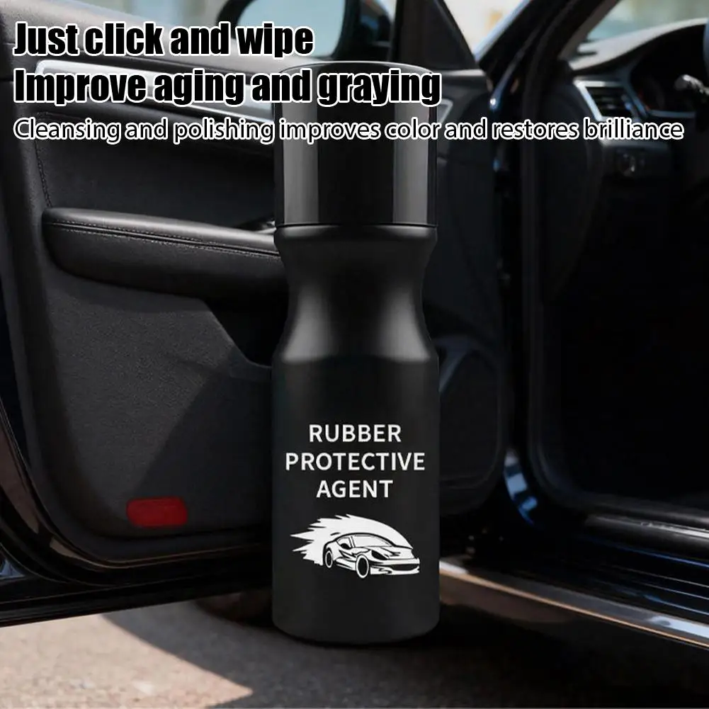 Car Rubber Seal Protectant Deep Nourishing Weatherstrip Lubricant Noise Reduction Anti Aging Restorer for Window Door Hood Seals