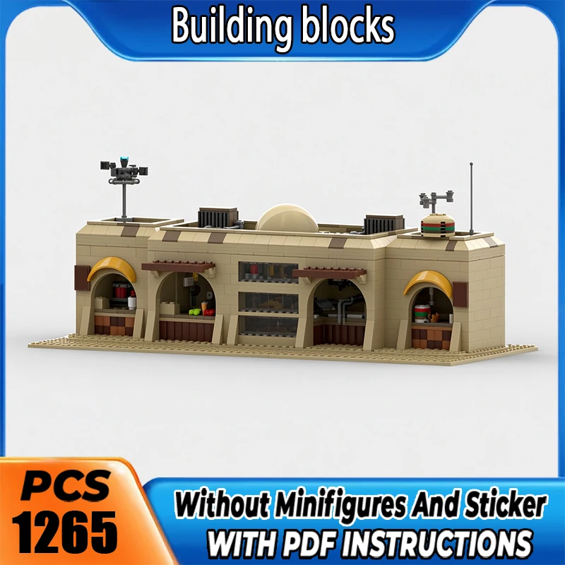 MOC Premium Building Blocks Desert Town Galleria Model DIY Assemble Bricks High Precision Collectible Toy Holiday Christmas Gift