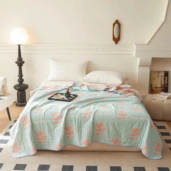 

Новый класс, хлопок, нелегко усадочно, 6-слойное марлевое одеяло, полотенце, летнее одеяло