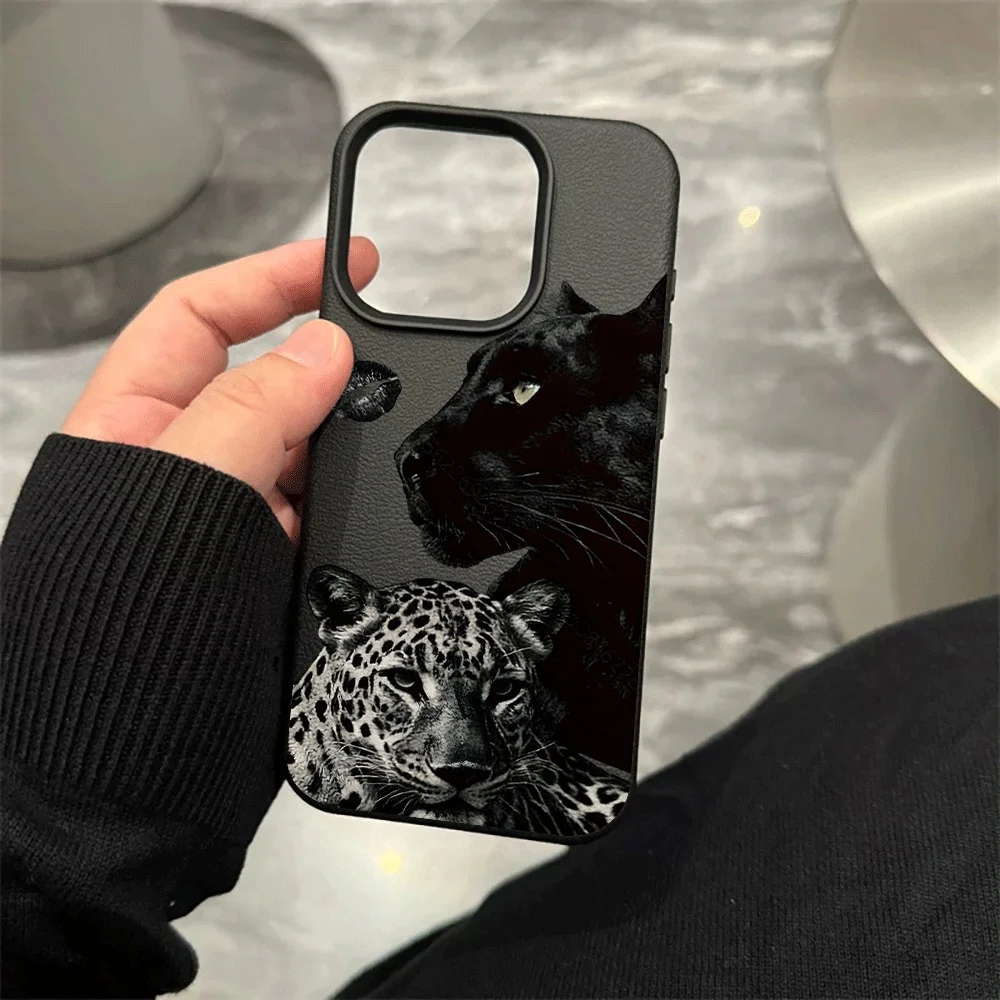 Hochwertige Black Panther Handyhülle für iPhone 17 16 15 14 13 12 11 Pro Max 16 15 14 Plus 17 16 15 Pro 17Air Silikon-Matt-Cover – Detail 8