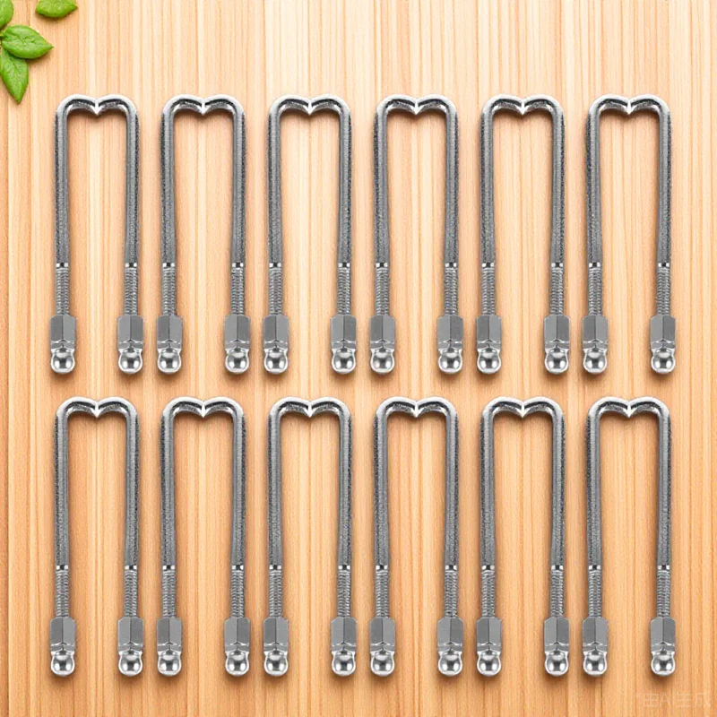 

48 PCS Banjo Hook Nut Brackets Parts Accessories Tools for Metal Tension