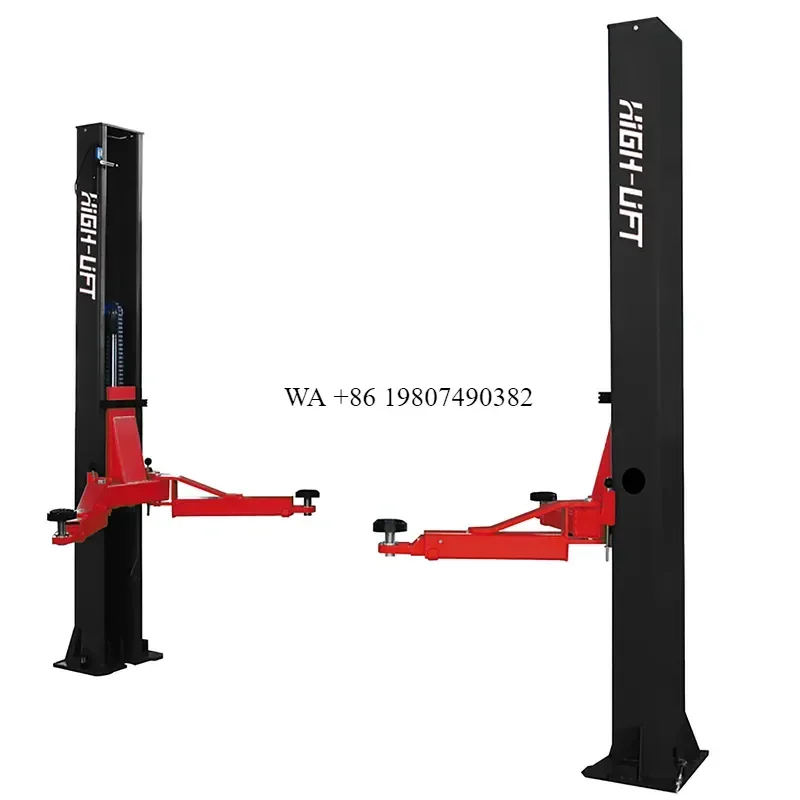 wmwmnu for YL130 3.0T Two Post Car Lift Double Cylinder Hydraulic Portable Vehicle Lifting Equipment for Auto Repair Shop