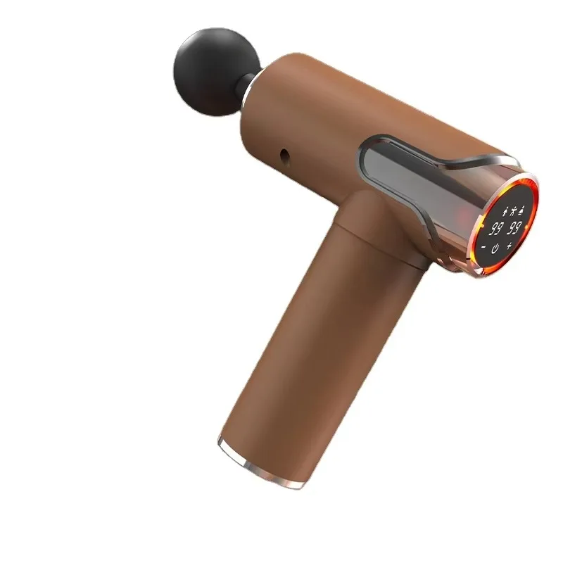 مسدس تدليك ممتاز للاهتزاز والإيقاع لتخفيف الأنسجة العميقة وتجديد شباب الجسم/الرأس مع وظيفة الحرارة #1