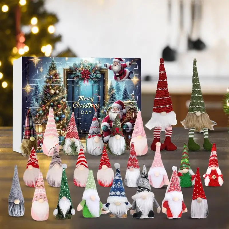 Christmas Calendar Countdown 2024 Gnome Advent 24 Days Calendar Christmas Pendants Christmas Decorations Countdown To Christmas