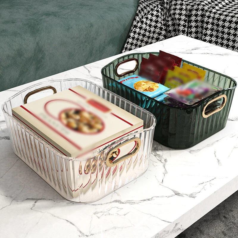 NBNB 1pc Desktop Cosmetics Storage Box, Acrylic Bedroom Clothing, Miscellaneous Items, Coffee Table, Snacks Storage Basket