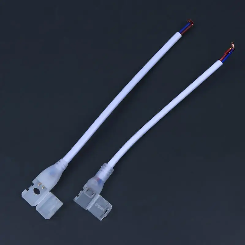 5PCS 2PIN Cable Use For Size 4MM X 10MM AC 220V LED Strip/COB Strip Light Solder-free Connection Cable For LED Strip Lights