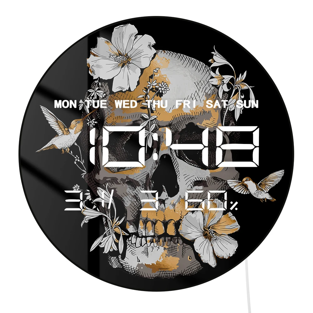 Human Floral Skull …