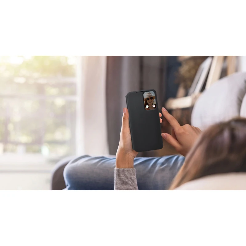 For Samsung S22 Ultra S-View Simple Stylish Flip Cover S22 Case  Galaxy S22 Plus LED Cover EF-ZS908