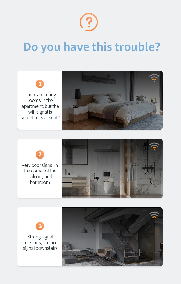 COMFAST 300Mbps WIFI Wireless extender 2.4G with 2*3dBi antennas Repeater Router Amplifie expansion 80㎡ signal booster For Home