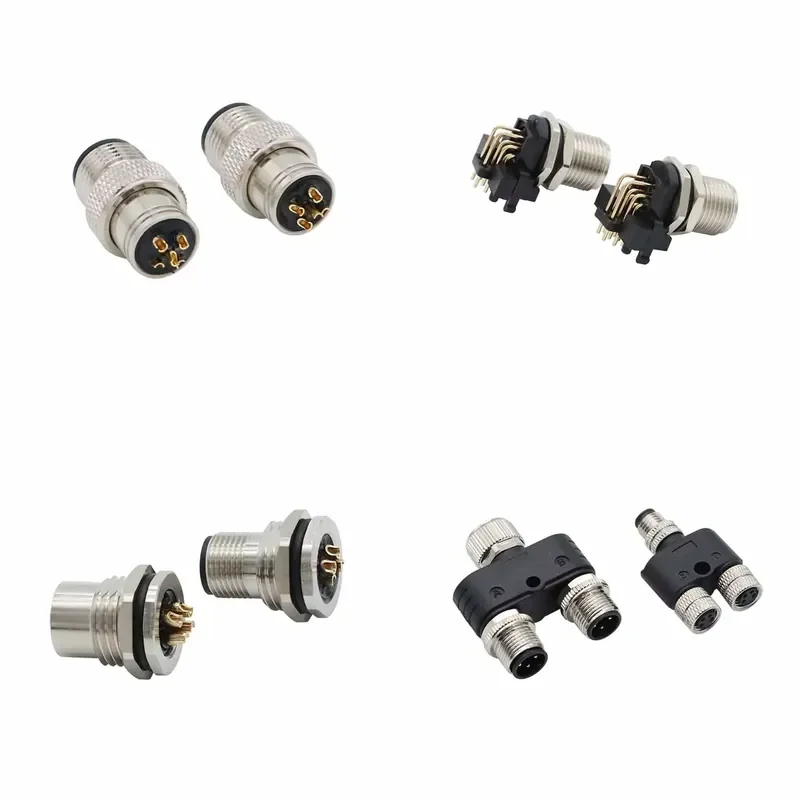 M8 3 Pin Male Female Plug Quick Connect Cable Waterproof ABS Copper Sensor Round Connector High Quality
