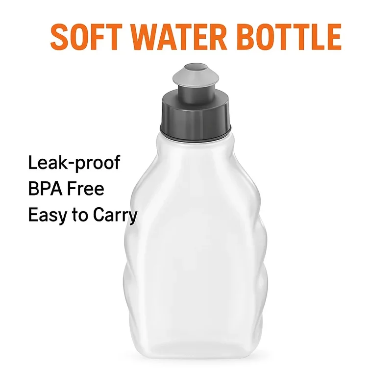 250ml Portable Running Water Bottle for Waist Bag Hiking and Marathon