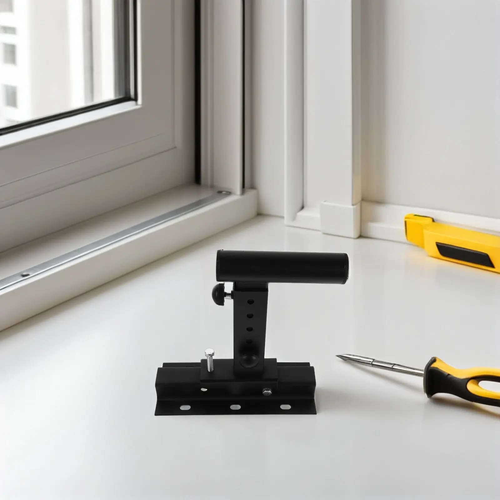 

Wall Mounted Speaker Bracket Heavy Duty Black Adjustable Metal Rack Support Up to 40Kg for Home Studio Ktv Surround Sound Audio