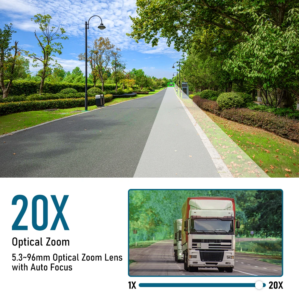 JideTech 20X زووم بصري 5MP القطب المنقولة تعمل بالطاقة الشمسية 4G نظام الكاميرا الأمنية دعم 2 طرق للرؤية الليلية تتبع السيارات #4