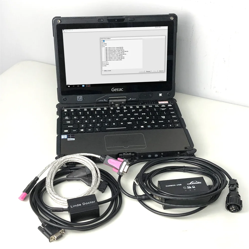 

Getac Laptop Linde Canbox Doctor Forklift Diagnostic Scanner Linde Pathfinder LINDE LSG Linde Forklift Truck Diagnostic Tool