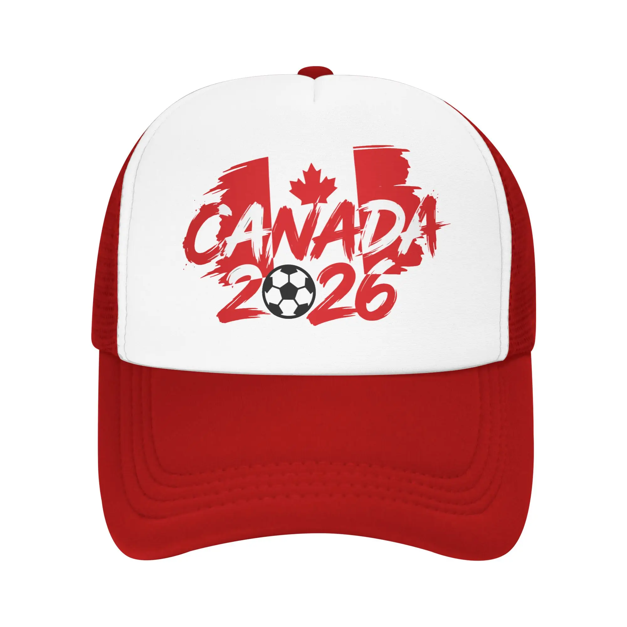 Canada Football Match 2026 Mesh Baseball Cap Adult Outdoor Sun Hat Usa Canada Mexico Soccer  Hats Adjustable Summer Trucker Hat