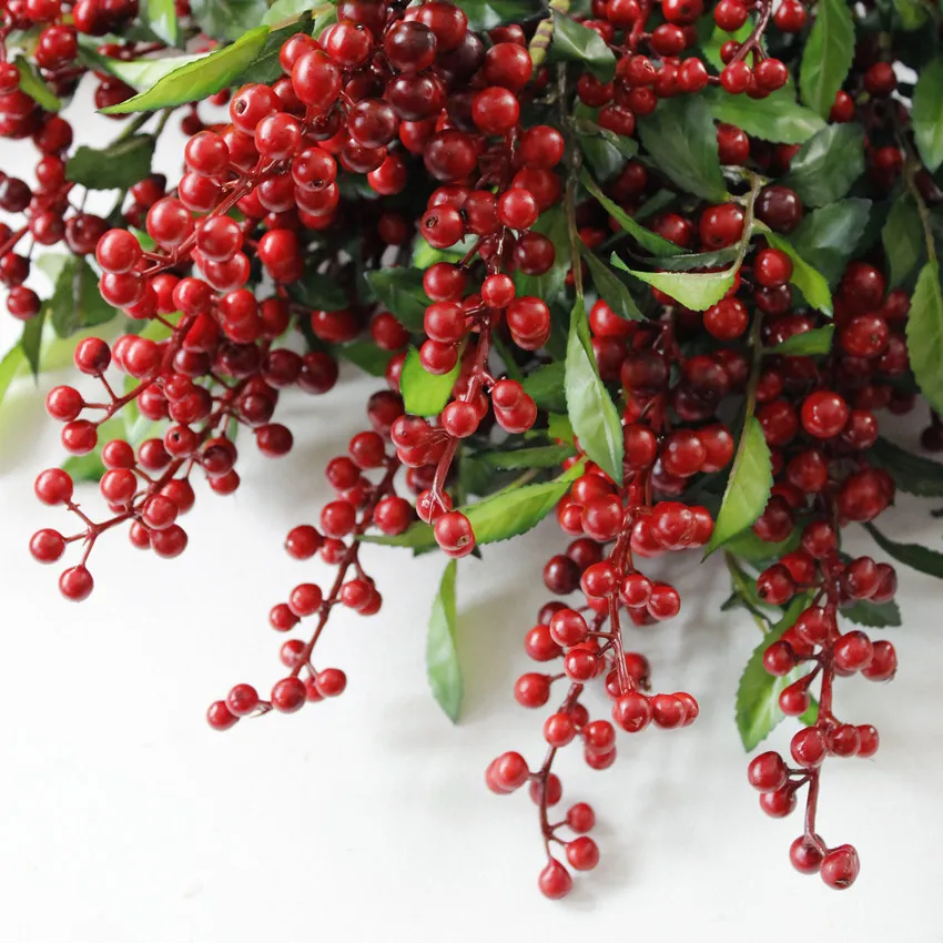 

1 PCS 64cm Artificial Plastic Berry Plant Branch Home Decor Garden Decoration Gift F1064