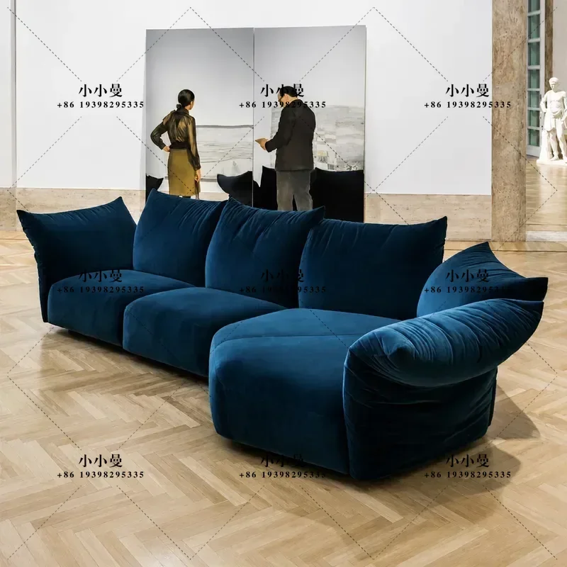 for Petal Sofa Italian Fabric Special Shaped High End Villa Living Room Large Apartment Corner Combination Function Chenier