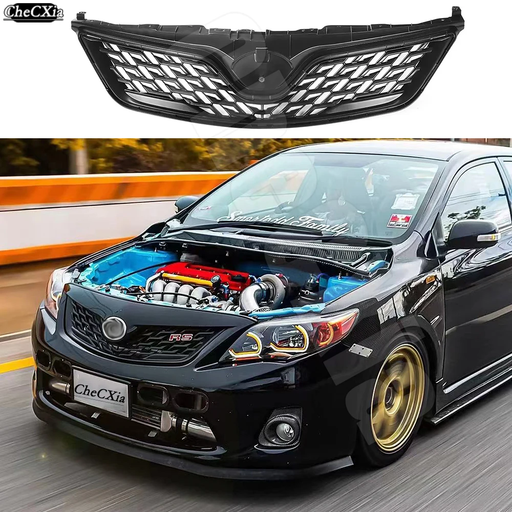 Suitable For 2010-2013 Toyota Corolla Modified Racing Car Grille Made Of Plastic For Decorative Grille