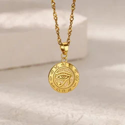 Stainless Steel Evil Eyes Pendant Necklace For Womens Jewelry Clavicle Chains Necklaces Gifts Party Dropshipping