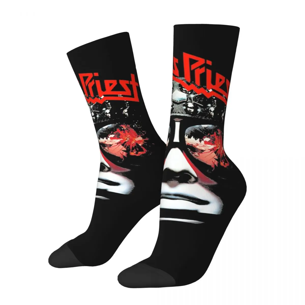 Band Judas Priest Metal Rock Theme Design Socks Merch for Unisex Cozy Sock