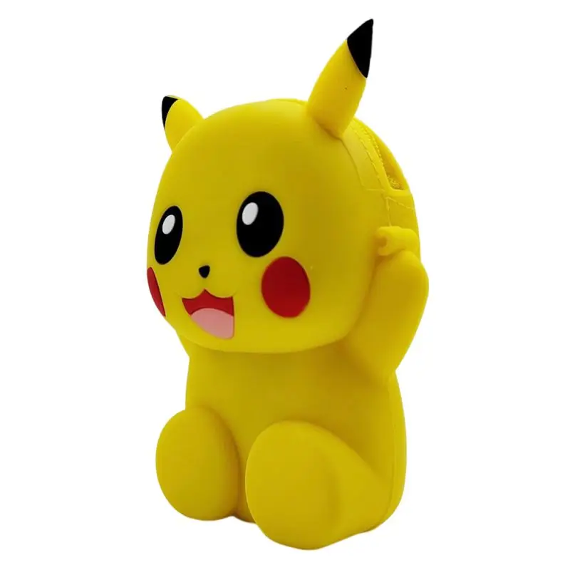 7-modelowa silikonowa portmonetka Pokemon Pikachu Cartoon Messenger Bag Cute Cartoon Anime Figure Girl Shoulder Bag Toy For Kids Gift