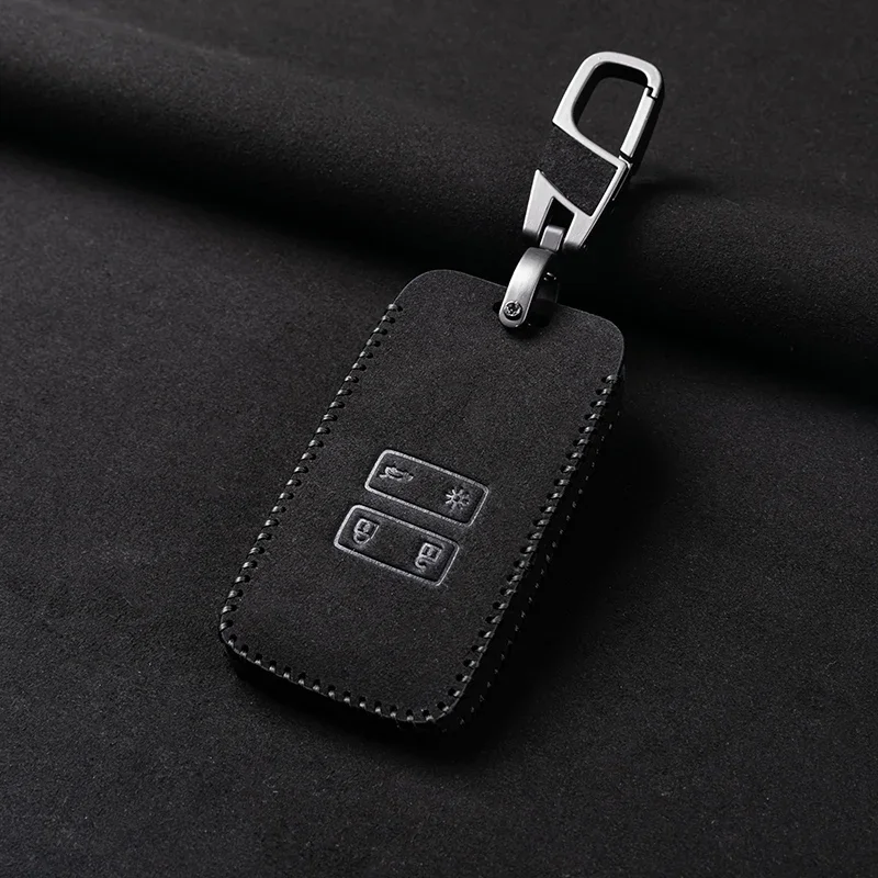 

Leather Car Key Cover For Renault Captur Koleos Kadjar Arkana Megane Dacia Duster Sandero Stepway Smart Remote Control Fob Case